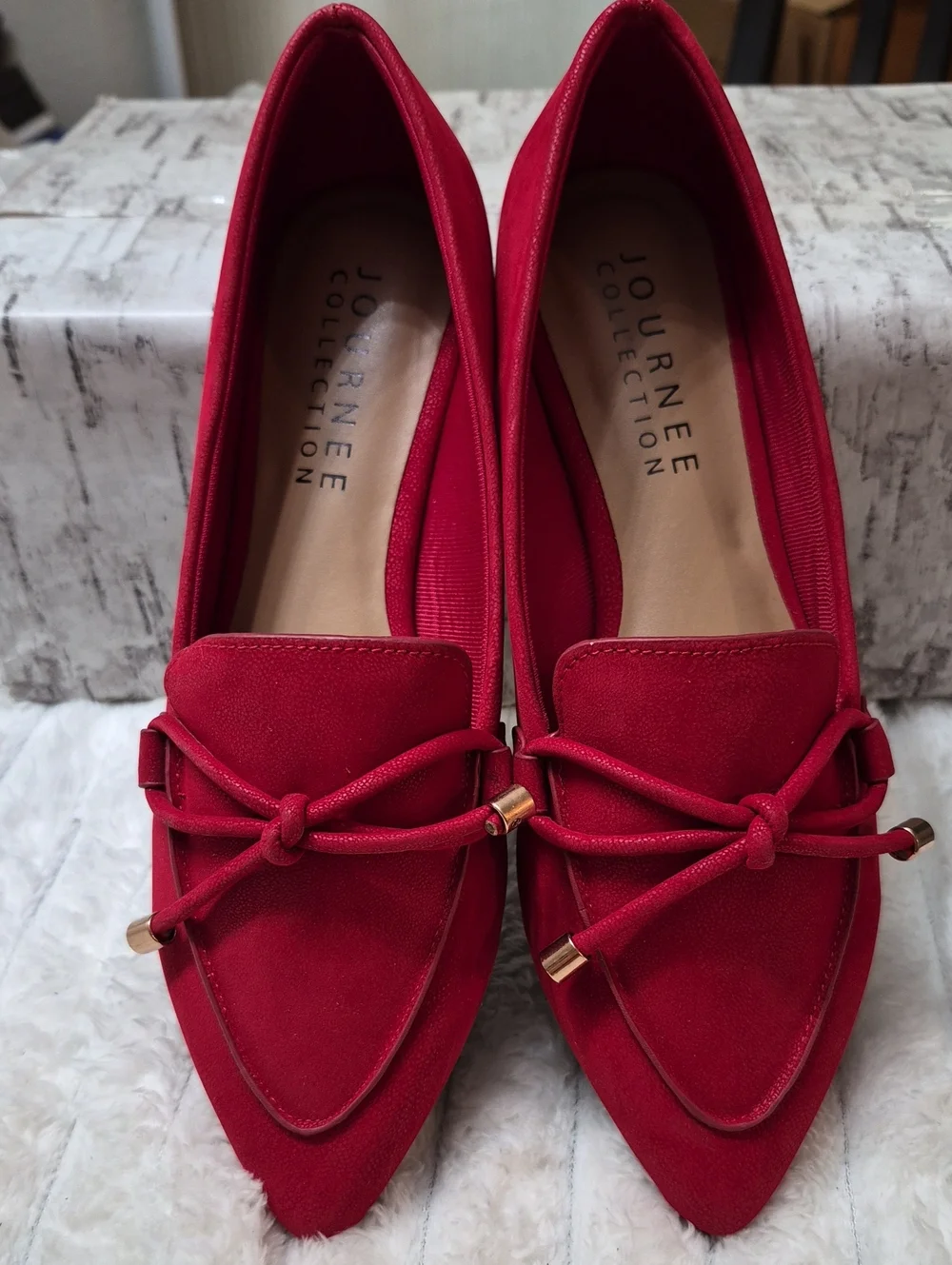 Journee Collection Muriel Flats Shoes Women's Sz 8 Narrow Width $80